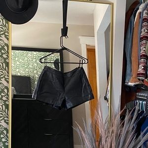 French Connection Leather Shorts